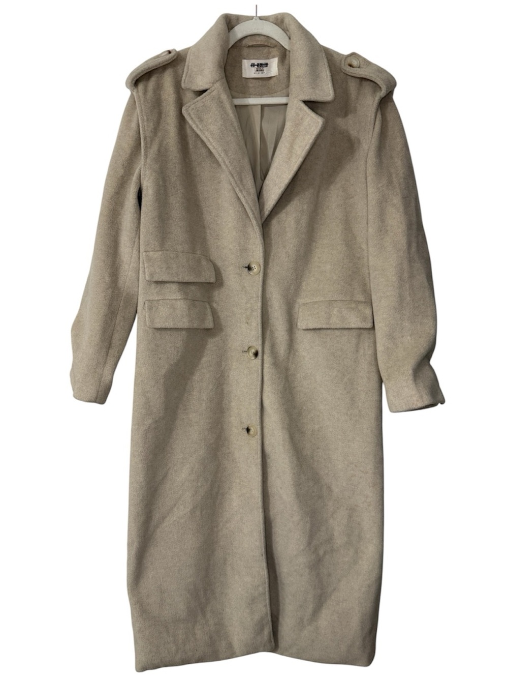 4th + Reckless Seana Boxy Coat in Beige - Picture 3 of 9